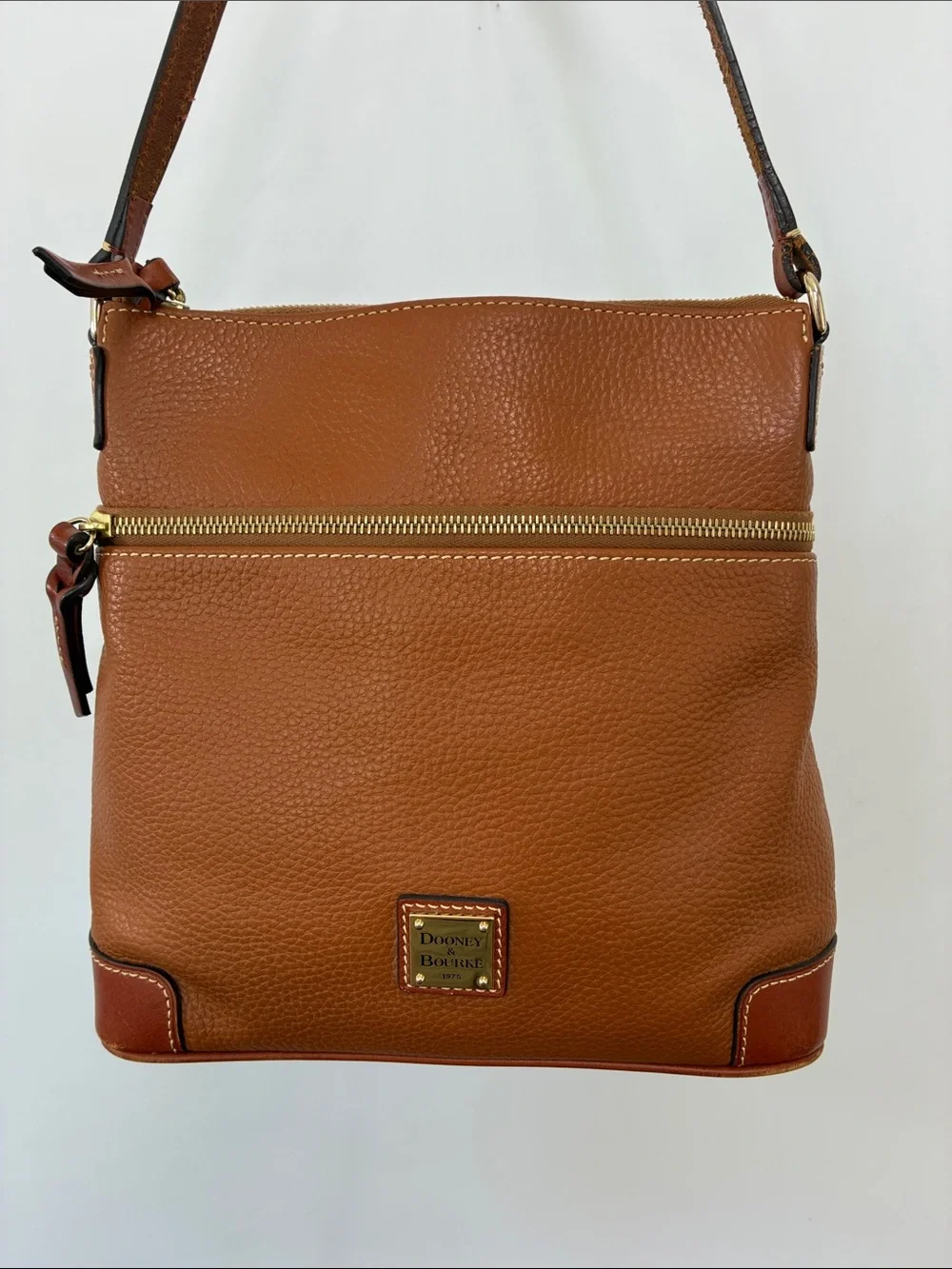 Dooney & Bourke Bag Caramel Italian Pebbled Leather